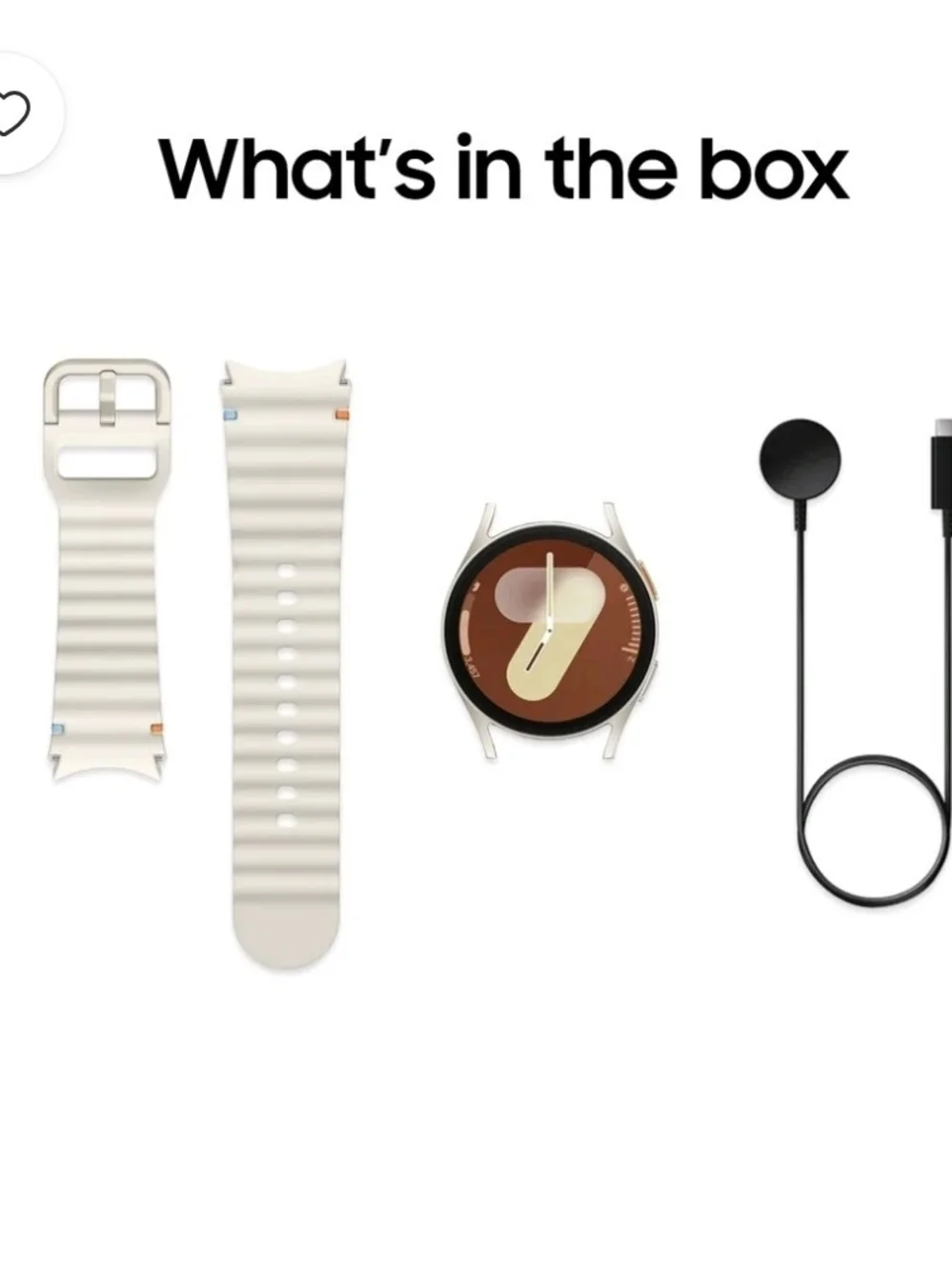 Samsung Galaxy Watch7 - Cream Strap with Copper Dial